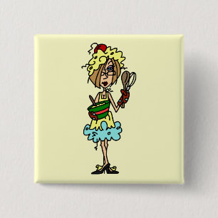 Macaron Carré 5 Cm Le T-shirts et les cadeaux malpropres de cuisinier