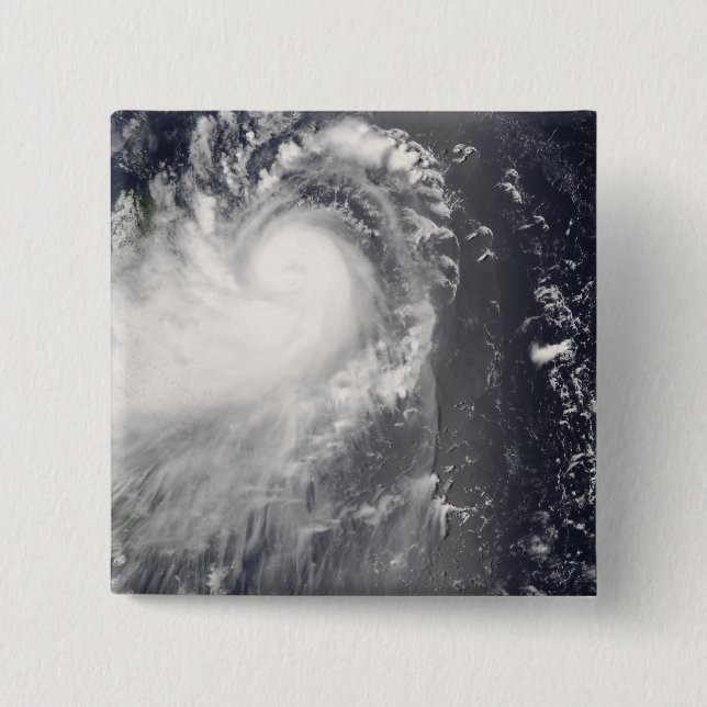 Macaron Carré 5 Cm Le typhon Nuri approche des Philippines (Devant)