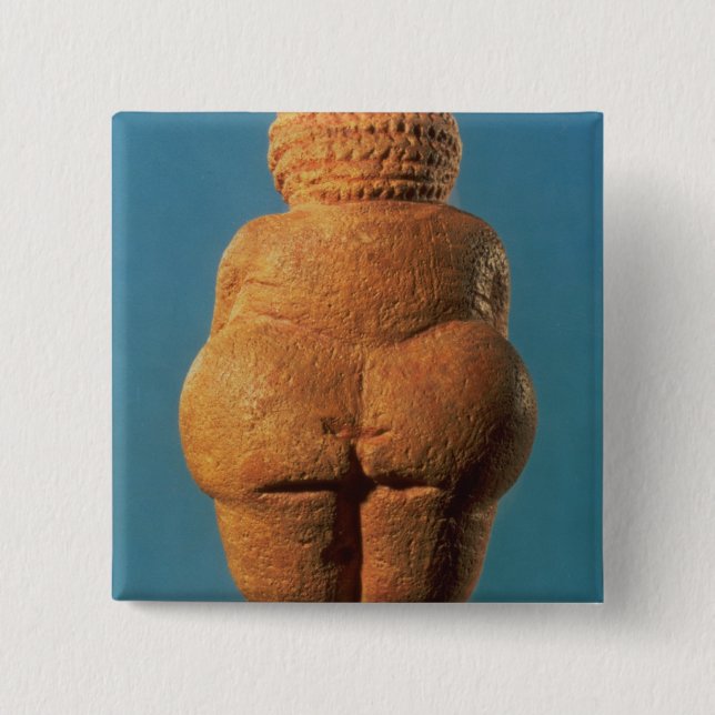 Macaron Carré 5 Cm Le Vénus de Willendorf (Devant)