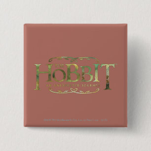 Macaron Carré 5 Cm Le vert de logo de Hobbit