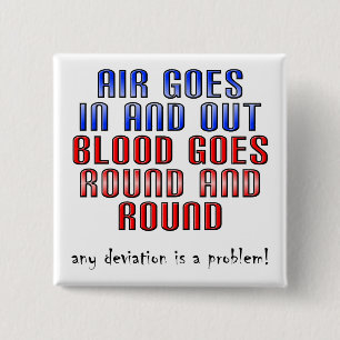 Macaron Carré 5 Cm L'Écart Est Un Problème Drôle Épingle Bouton