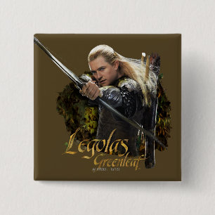 Macaron Carré 5 Cm LEGOLAS GREENLEAF™ Drawing Bow Graphic