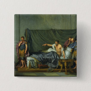 Macaron Carré 5 Cm L'empereur Severus réprimandant son fils