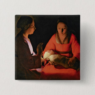 Macaron Carré 5 Cm L'enfant nouveau-né, 1640s en retard