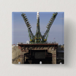 Macaron Carré 5 Cm L'engin spatial Soyouz TMA-13