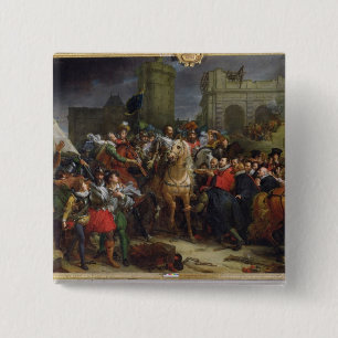 Macaron Carré 5 Cm L'entrée de Henri IV dans Paris