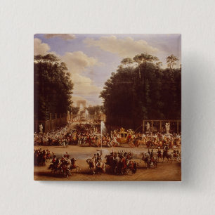 Macaron Carré 5 Cm L'entrée du napoléon et de la Marie-Louise