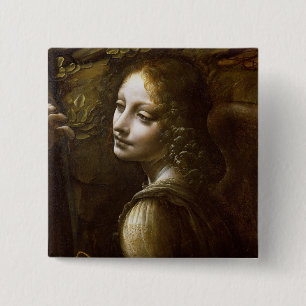Macaron Carré 5 Cm Leonardo Da Vinci - Détail De L'Angel