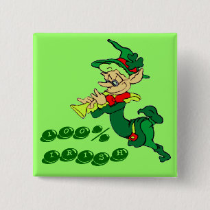 Macaron Carré 5 Cm Leprechaun 100% IRLANDAIS