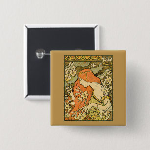 Macaron Carré 5 Cm L'Ermitage Française Nouveau Femme dans le champ d