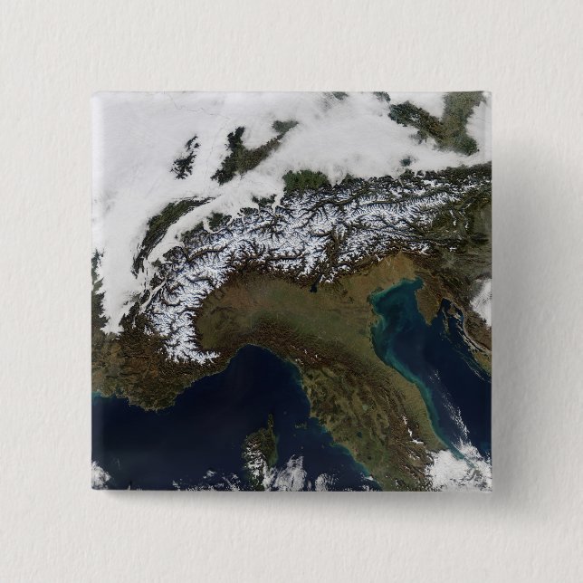 Macaron Carré 5 Cm Les Alpes 4 (Devant)