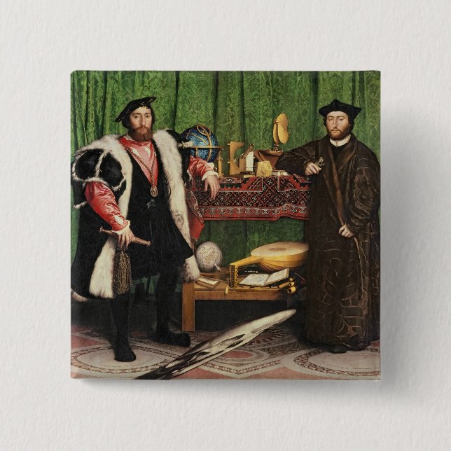Macaron Carré 5 Cm Les ambassadeurs, 1533 (Devant)