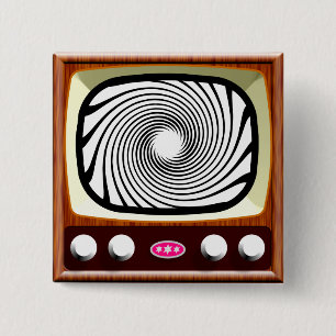 Macaron Carré 5 Cm les années 50 Hypno TV