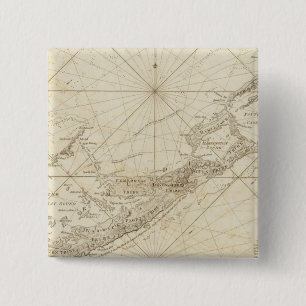 Macaron Carré 5 Cm Les Bermudes ou les îles d'été