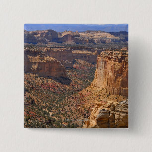 Macaron Carré 5 Cm Les Etats-Unis, Utah, falaises rouges de roche