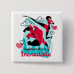 Macaron Carré 5 Cm Les Incroyables  Nous sommes une Valentine incroya