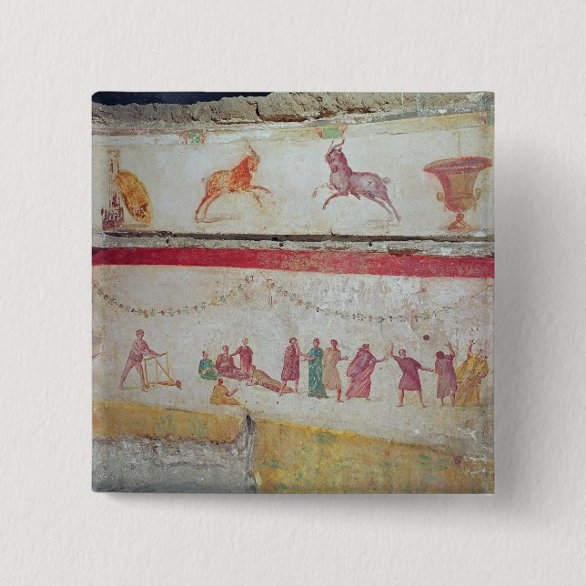 Macaron Carré 5 Cm Les jeux des enfants (Devant)