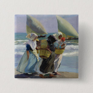 Macaron Carré 5 Cm Les trois voiles - Joaquin Sorolla