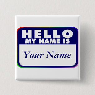 Macaron Carré 5 Cm L'étiquette nommée - créez vos propres