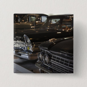 Macaron Carré 5 Cm Lettonie, Riga, Riga Motor Museum, voitures de