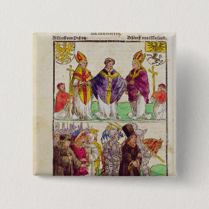 Macaron Carré 5 Cm L'exécution de Jan Hus