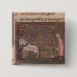 Macaron Carré 5 Cm L'homme obligé de travailler pour vivre