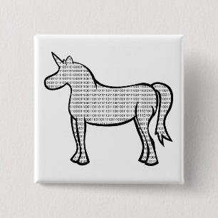 Macaron Carré 5 Cm Licorne binaire