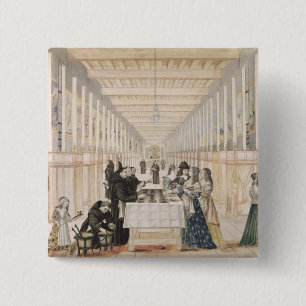 Macaron Carré 5 Cm L'infirmerie des soeurs de la charité pendant l'a