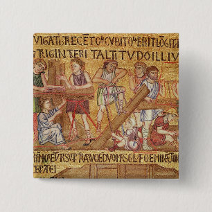 Macaron Carré 5 Cm L'inondation, de l'oreillette, détail de