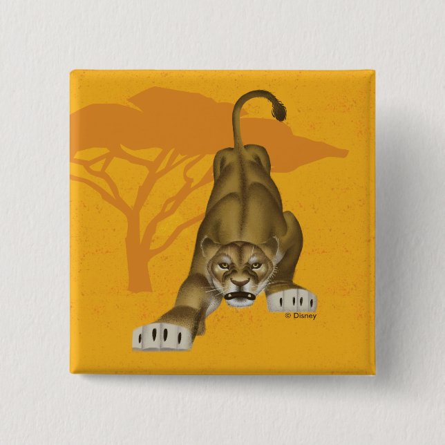 Macaron Carré 5 Cm Lion King | Fierce Nala (Devant)