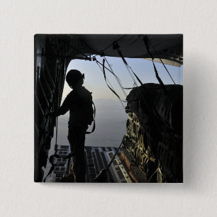 Macaron Carré 5 Cm Loadmaster de l'Armée de l'Air d'USA