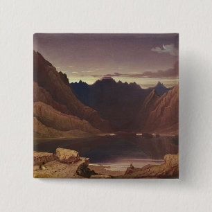 Macaron Carré 5 Cm Loch Coruisk, île de Skye - aube, c.1826-32 (la