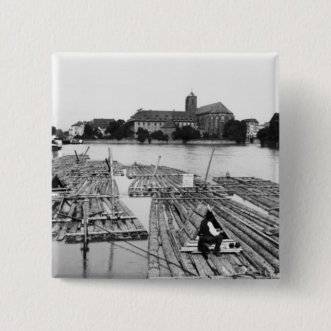 Macaron Carré 5 Cm L'Oder chez Breslau Pologne, c.1910 (Devant)