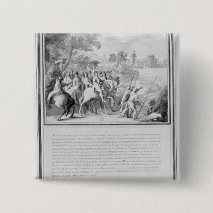Macaron Carré 5 Cm Louis II de Bourbon Prince de Conde avec
