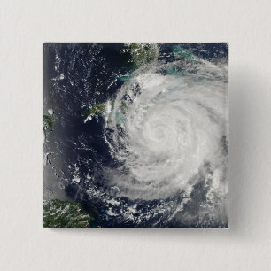 Macaron Carré 5 Cm L'ouragan Ike sur Cuba, la Jamaïque et le Baham