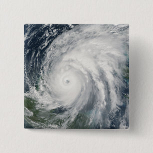 Macaron Carré 5 Cm L'ouragan Wilma sur le Mexique