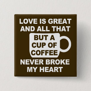 Macaron Carré 5 Cm Love Coffee Break My Heart
