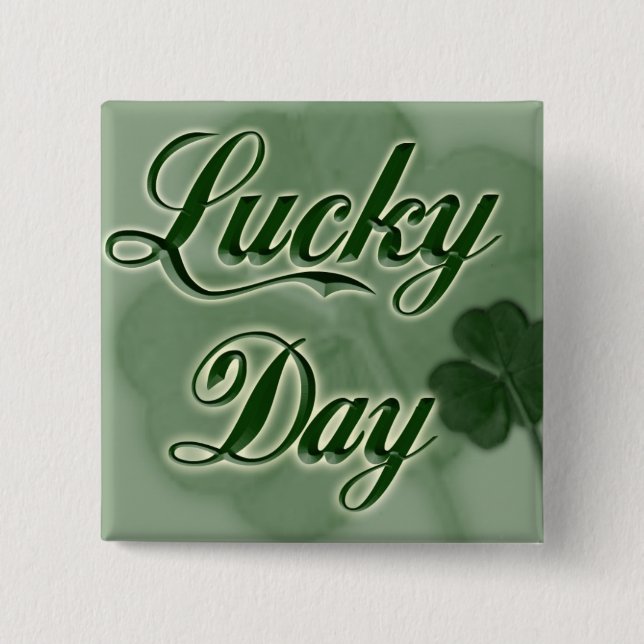 Macaron Carré 5 Cm Lucky Day (Devant)