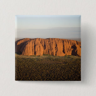 Macaron Carré 5 Cm Lumière de fin d'après-midi sur Uluru / Ayers Rock