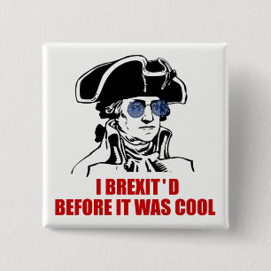 Macaron Carré 5 Cm Lunettes de soleil à drapeau George Washington Bre