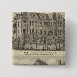 Macaron Carré 5 Cm L'Université du Kansas