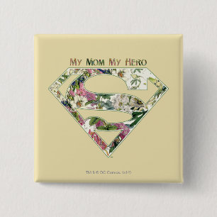 Macaron Carré 5 Cm Ma mère, mon héros