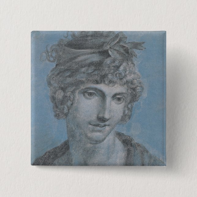 Macaron Carré 5 Cm Madame Aubry Olympia des gouges, 1784 (Devant)