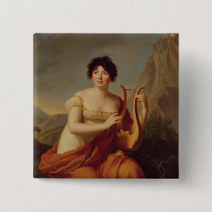 Macaron Carré 5 Cm Madame de Stael comme Corinne