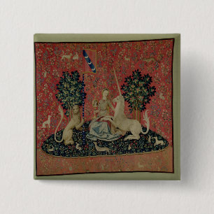 Macaron Carré 5 Cm Madame et la licorne : "Sight