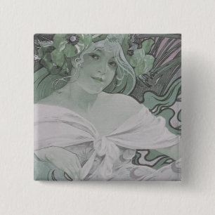 Macaron Carré 5 Cm Madame Nature Button