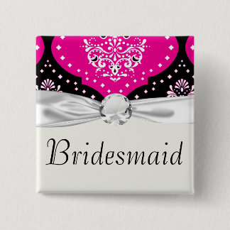 Macaron Carré 5 Cm magent rose noir noir henné damas