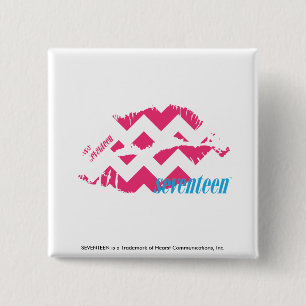 Macaron Carré 5 Cm Magenta de zigzag