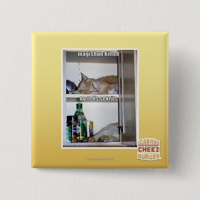 Macaron Carré 5 Cm Magishun Kitteh (Devant)