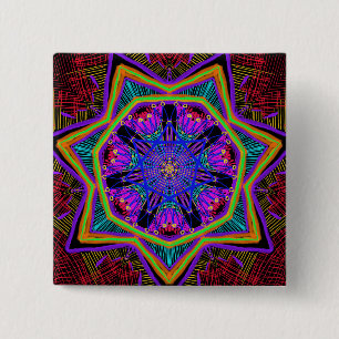 Macaron Carré 5 Cm Magnifique mandala